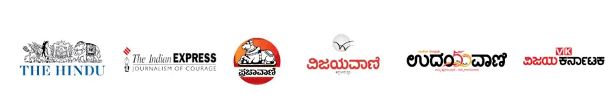 Featured on: The Hindu, The Indian Express, Prajavani, Vijayavani, Udayavani, Vijay Karnataka